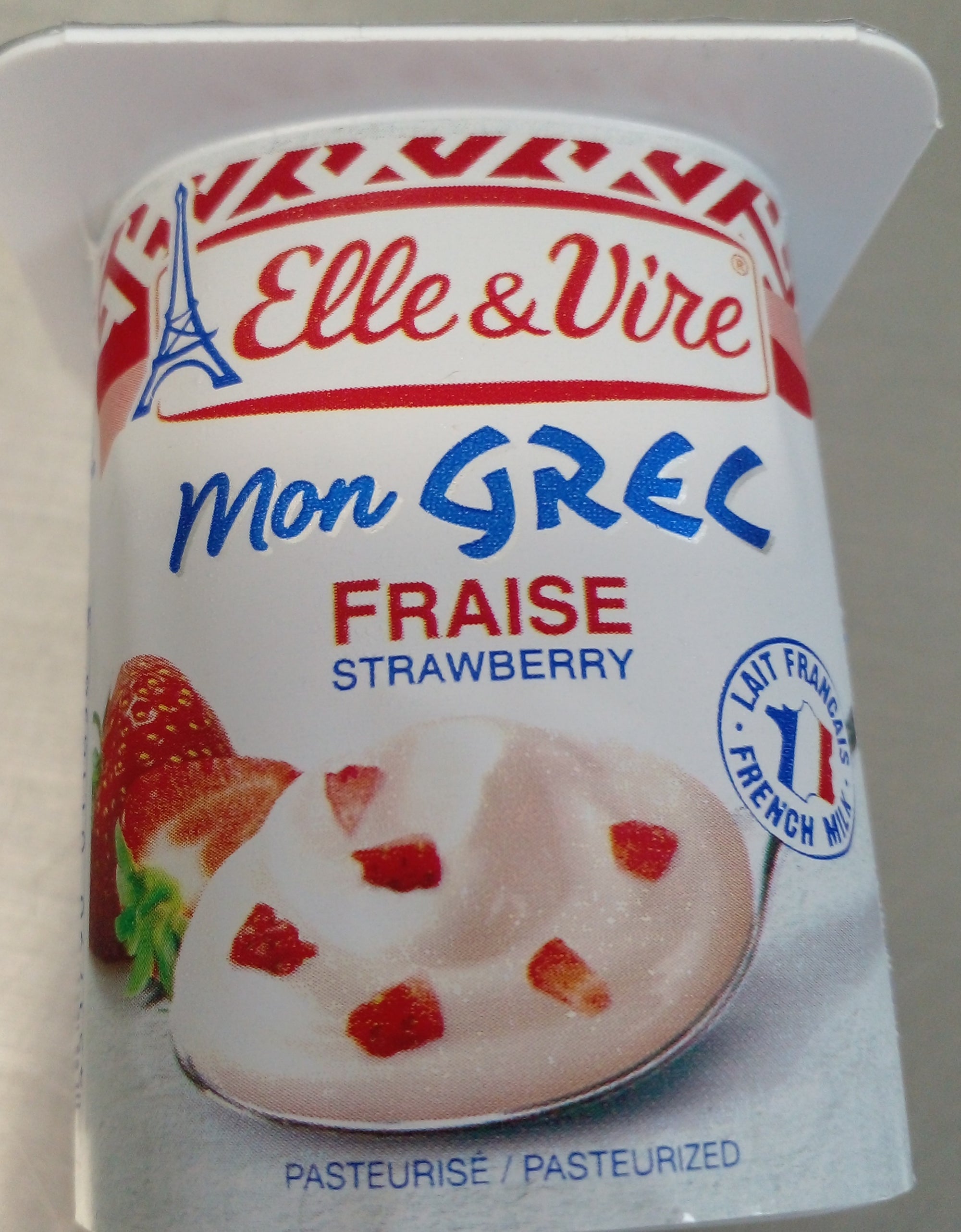 ELLE & VIRE Greek Yogurt Strawberry 125 g