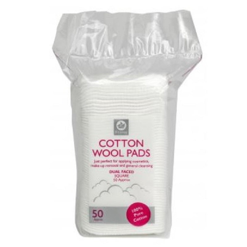 FITZROY Cotton Wool Pads Square 50 count