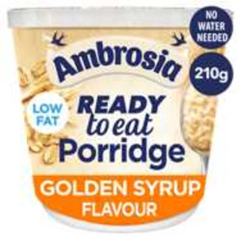 AMBROSIA Golden Syrup Ready To Eat Porridge 210g