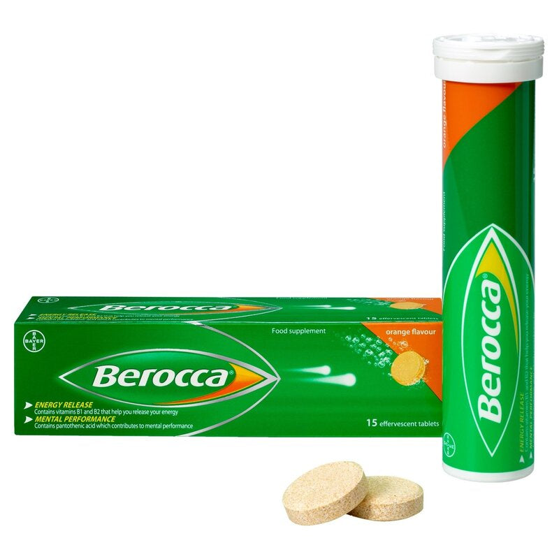 BEROCCA Orange Effervescent Tablet 15ct