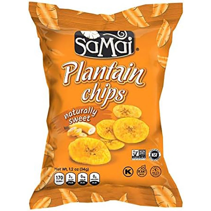 Samai Plantain Chips Naturaly Sweet 34g