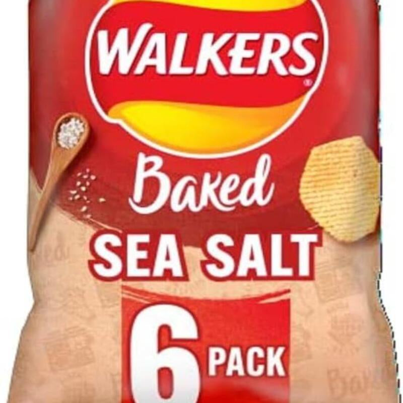 WALKERS Baked Sea Salt Crisps 6 pack