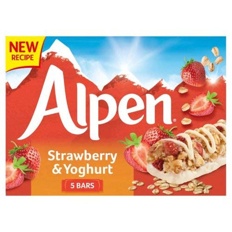 ALPEN Strawberry & Yoghurt Bar 145g x 5