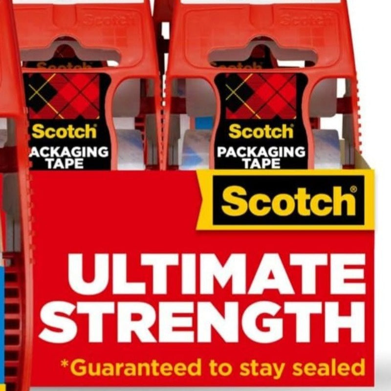 SCOTCH Heavy-Duty Shipping Packaging Tape, 1 8/9" x 1,573 1/5", Clear