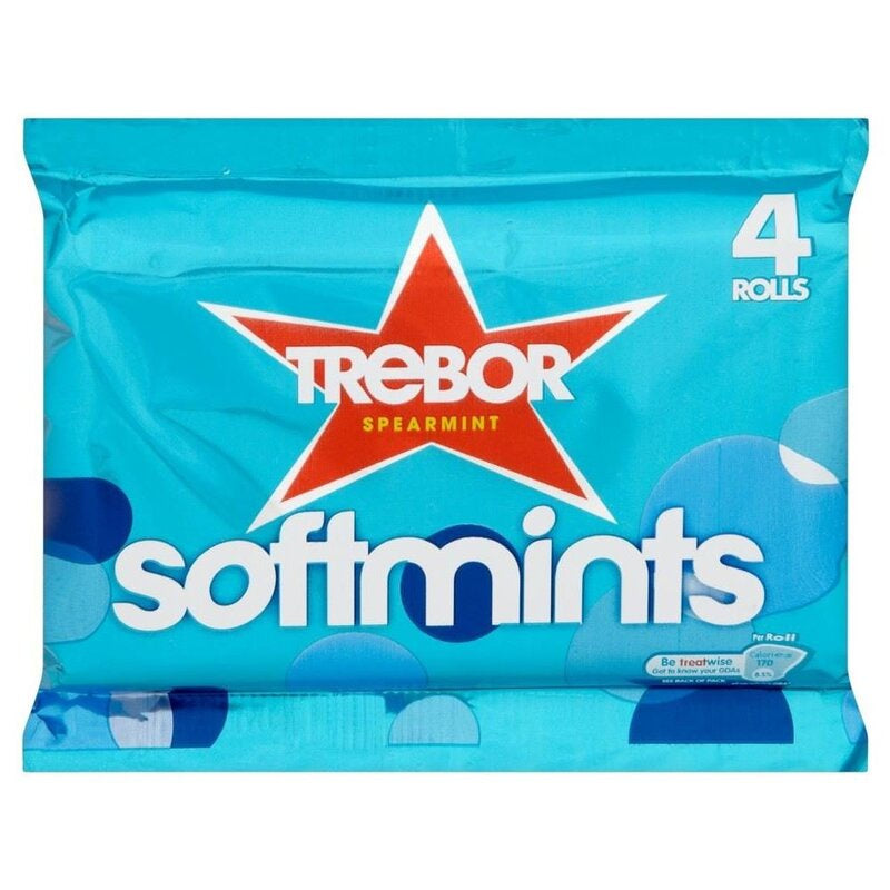 TREBOR Softmints Spearmint 4pk