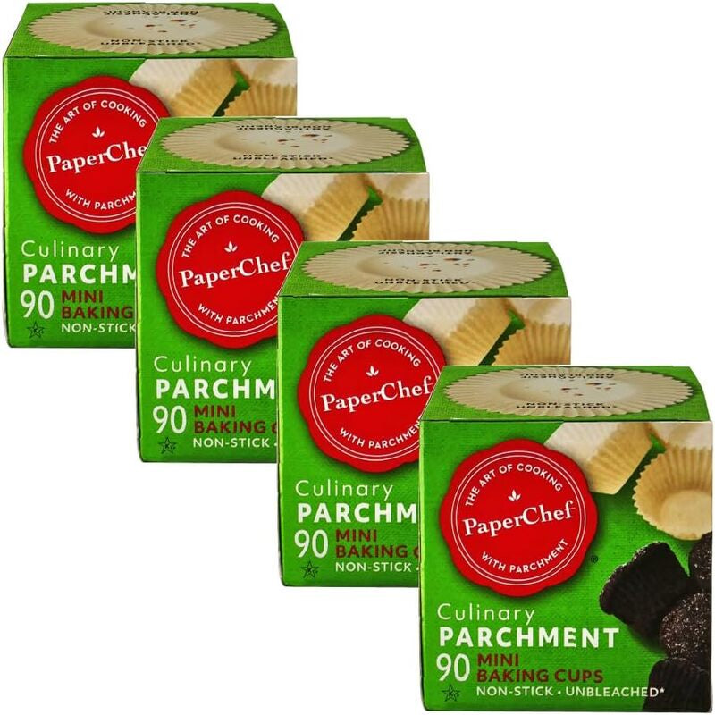 PAPERCHEF Culinary Parchment Cupcake Liners Mini 90count