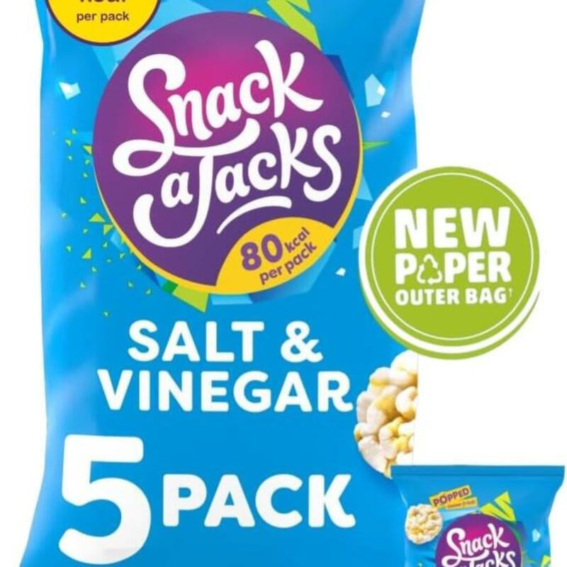 SNACKS a JACKS Salt & Vinegar Rice Cakes 5 pack