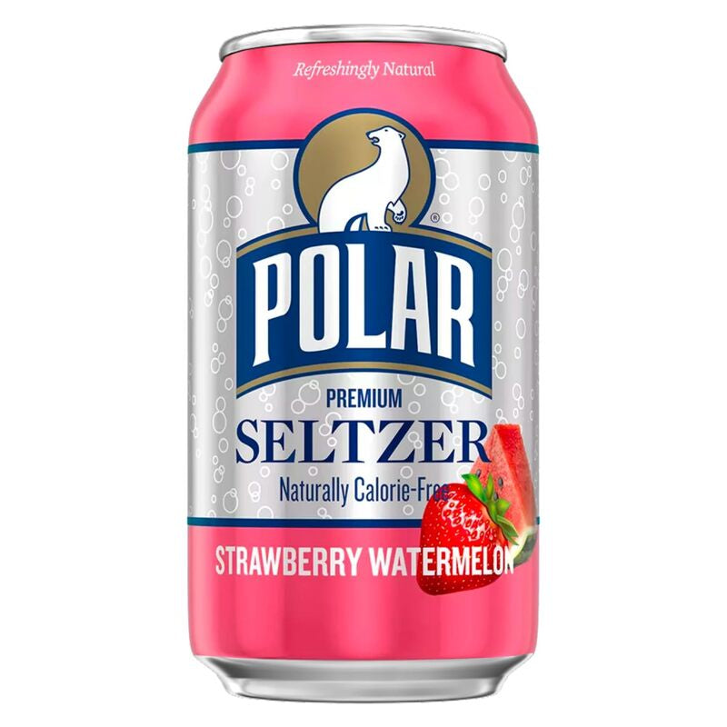 POLAR Seltzer Strawberry Watermelon Zero Sugar 12 oz”