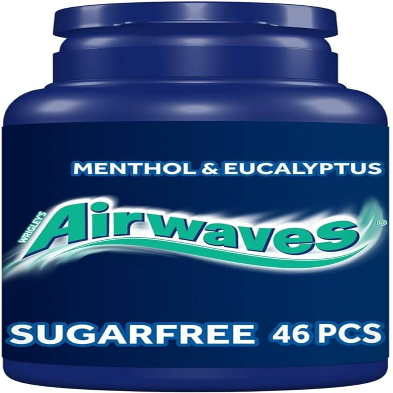 AIRWAVES  Sugar Free Chewing Gum Bottle (Menthol & Eucalyptus)