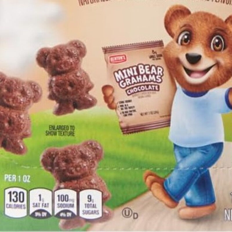 Benton's Mini Bear Grahams Chocolate 1 oz