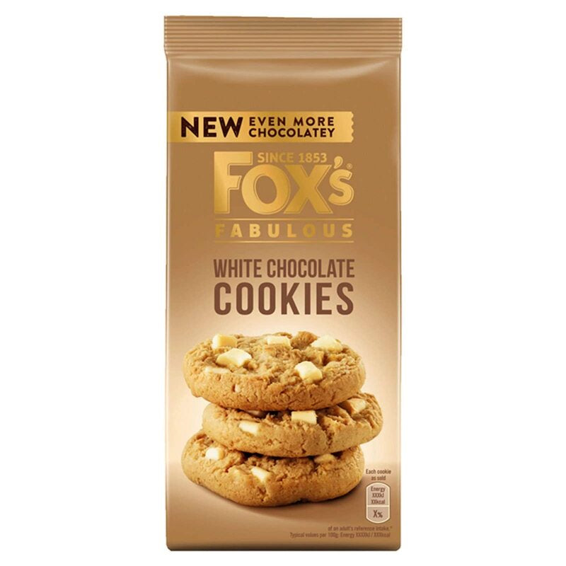 FOX'S Fabulous White Chocolate Cookies 180g