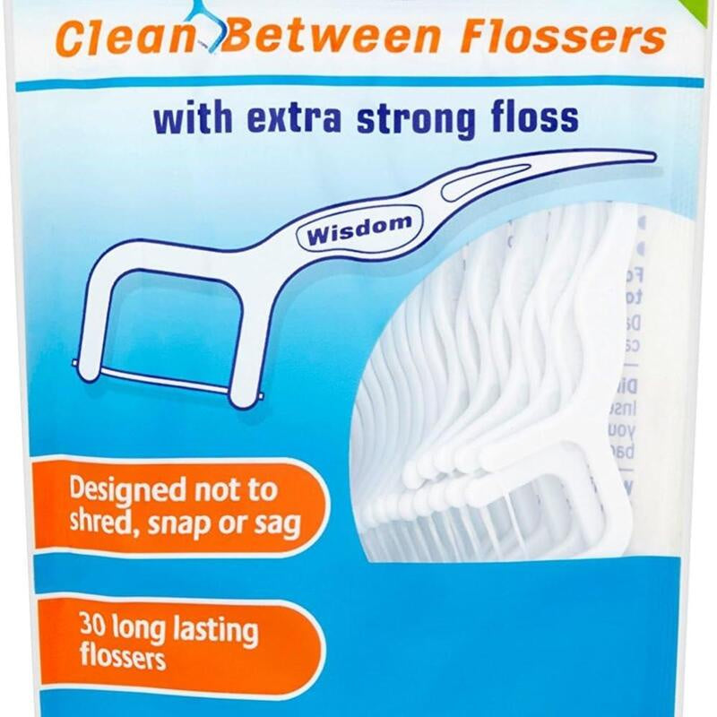 WISDOM Clean Between Flossers 30pk