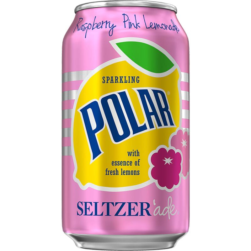 POLAR Seltzer'ade Raspberry Pink Lemonade  12oz