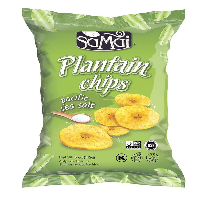 Samai Plantain Chips Sea Salt 34g