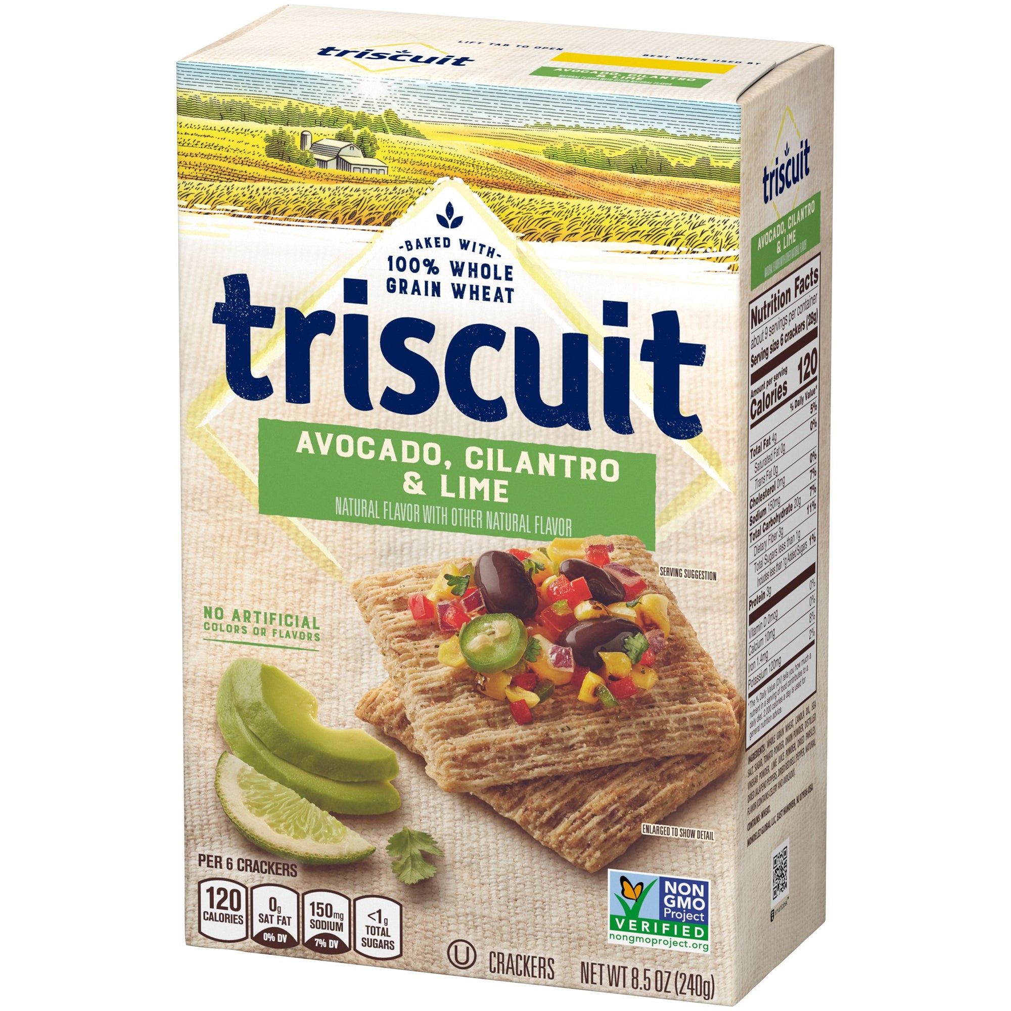 TRISCUIT Crackers Avocado, Cilantro & Lime 8.5 oz