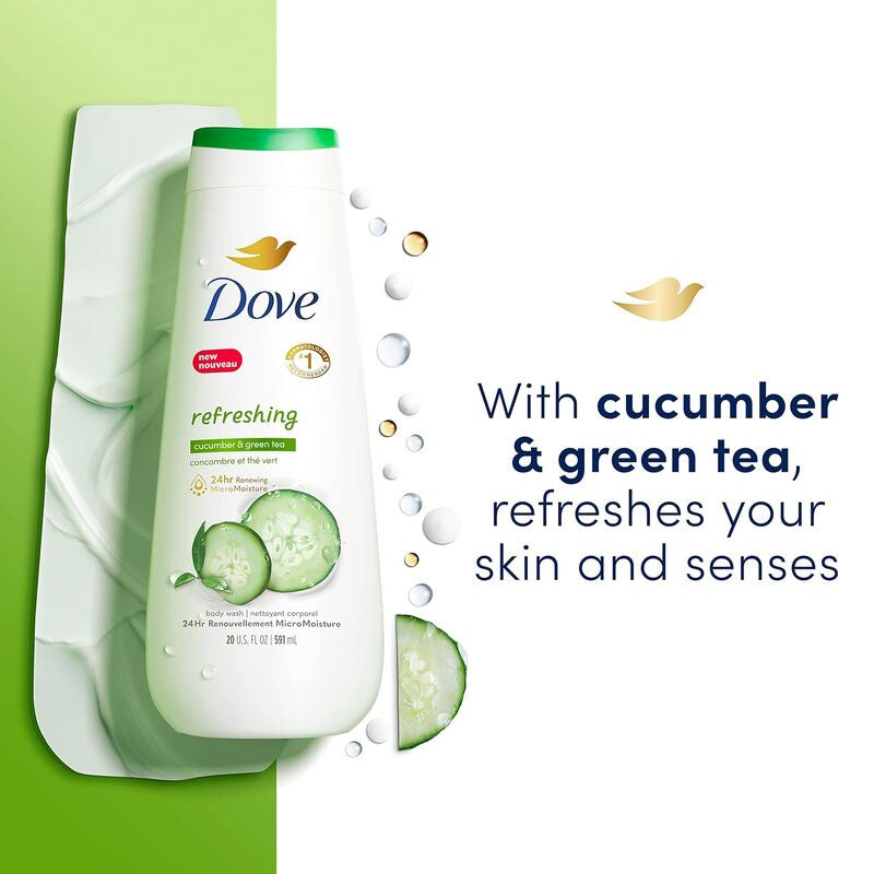 DOVE Refreshing Cucumber & Green Tea Body Wash 20oz