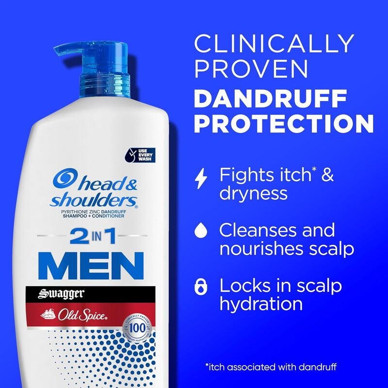 HEAD & SHOULDERS Shampoo 2 in 1 Old Spice 40oz