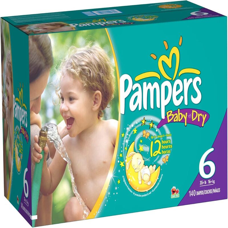 PAMPERS baby-dry Size 6 Case - 140 Count