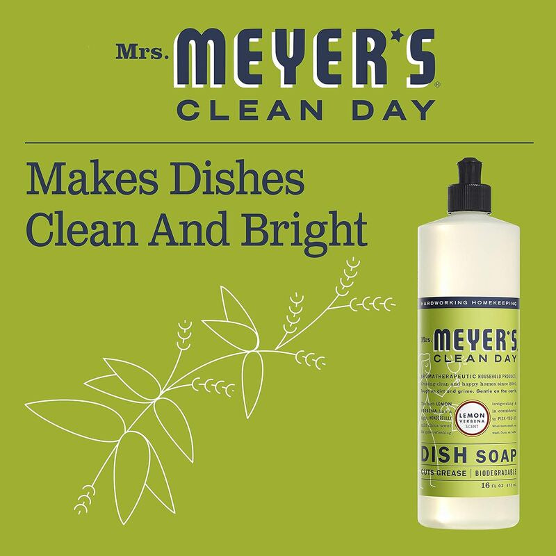 Mrs Meyers Dish Soap Lemon Verbena 16oz