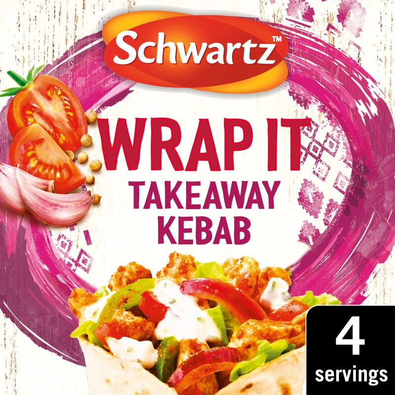 SCHWARTZ Wrap It Takeaway Kebab 30g