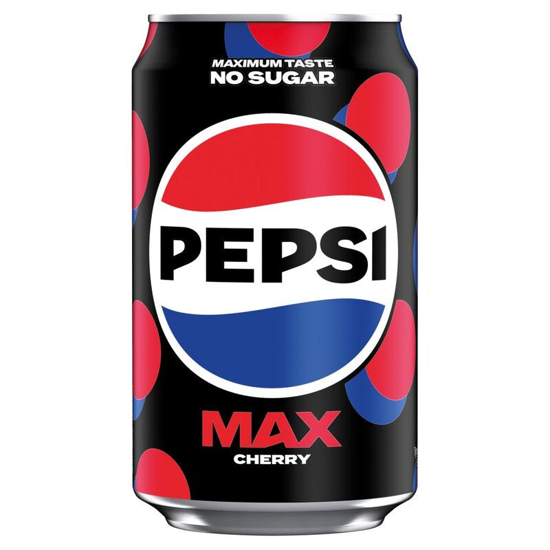 PEPSI Max Cherry No Sugar Cola Cans 330ml