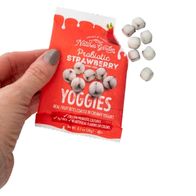 YOGGIES Probiotic Strawberry Coated in Creamy Yogurt .7oz