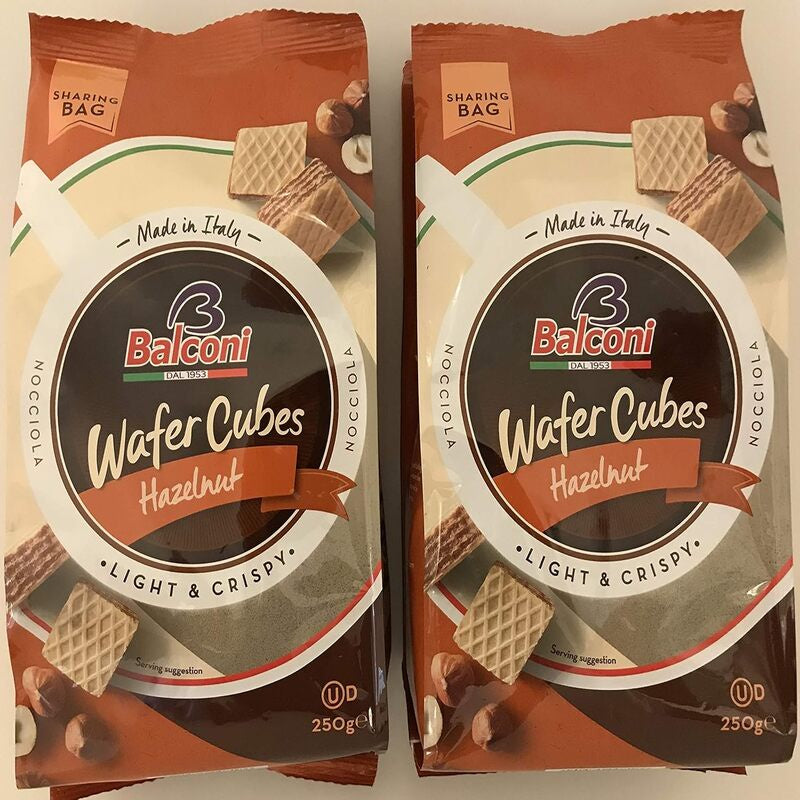 BALCONI Wafer Cubes Hazelnut 250g