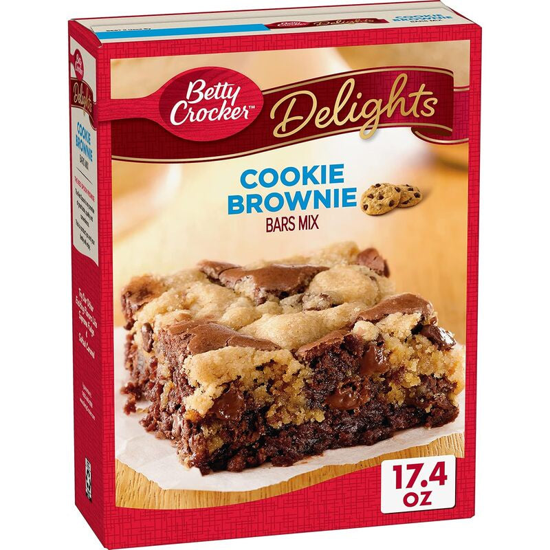 BETTY CROCKER DELIGHTS Cookie Brownie Bars Mix 17.2oz