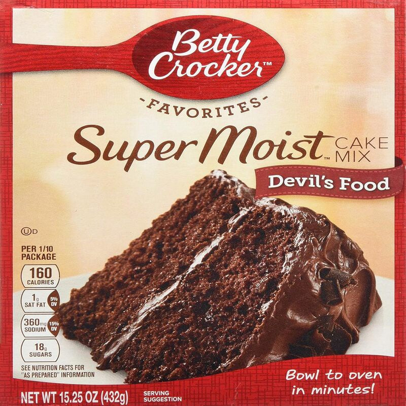 BETTY CROCKER Super Moist Devil's Food Cake Mix 13.25oz