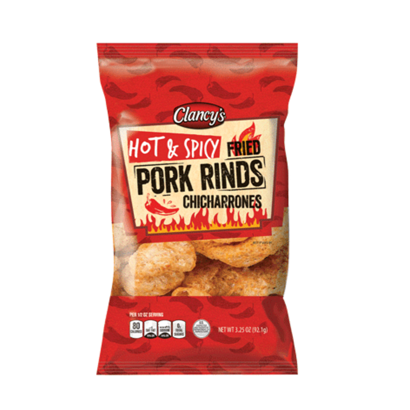 Clancy's Hot & Spicy Pork Rinds 3.25oz