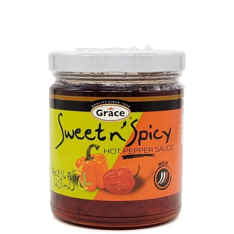 GRACE Sweet n' Spicy Hot Pepper Sauce 8.56oz
