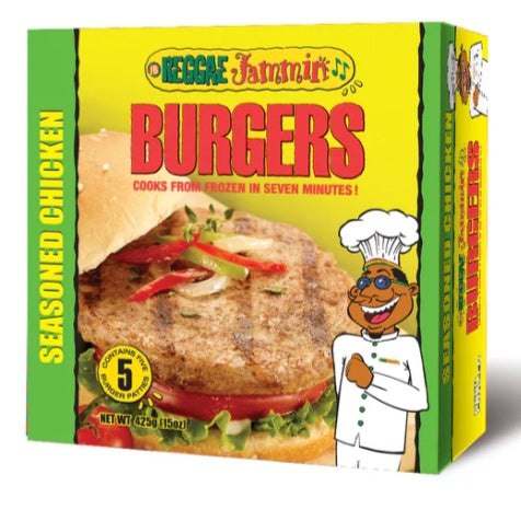 REGGAE JAMMIN' Chicken Burgers 425g/5pk