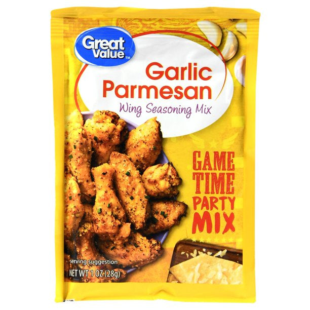 GREAT VALUE Garlic Parmesan Wing Seasoning Mix 1 oz