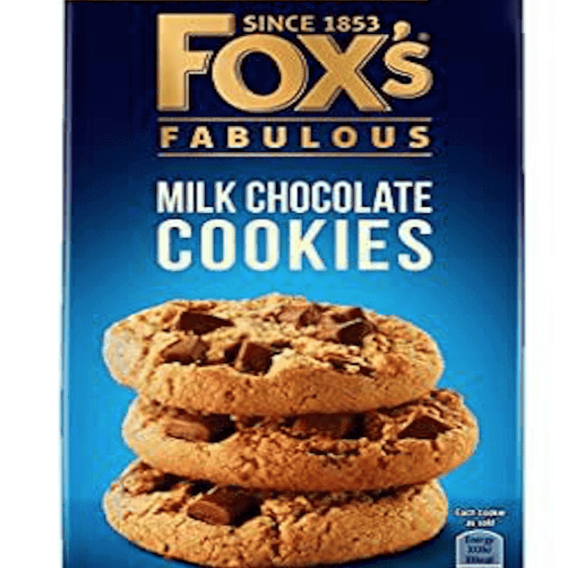 FOX'S Fabulous Milk Chocolate Cookies 180g