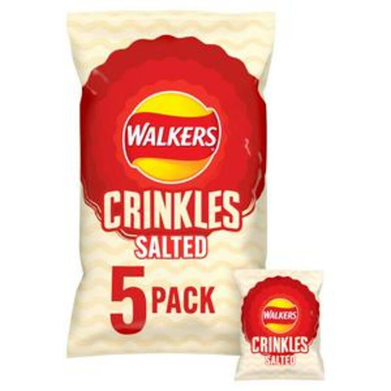 WALKERS Crinkles Simply Salted 23g x5pk