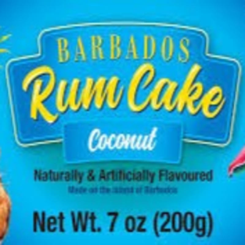 BARBADOS Rum Cake Coconut 7oz