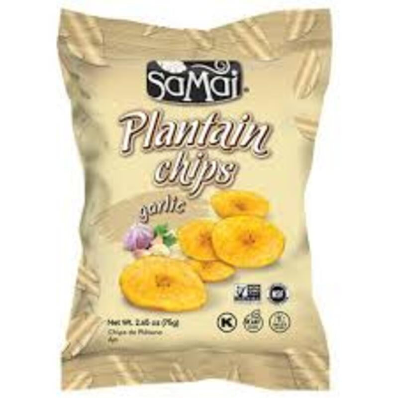 SAMAI Plantain Chips Garlic 75g