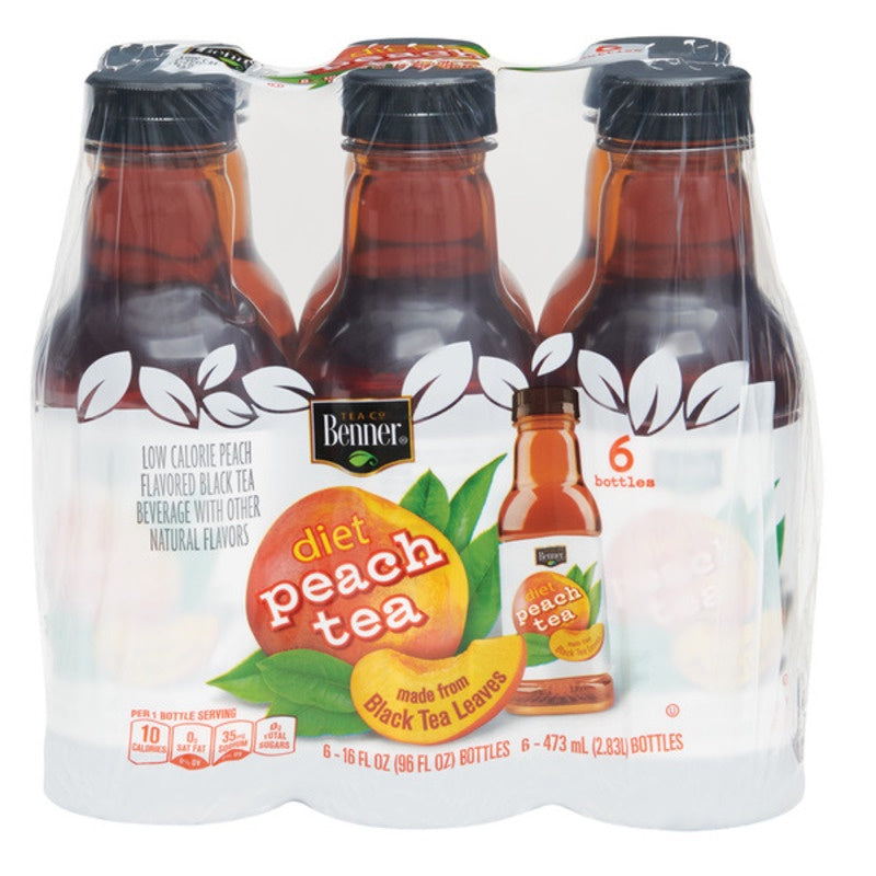 Benner Peach Tea Zero Sugar 16oz