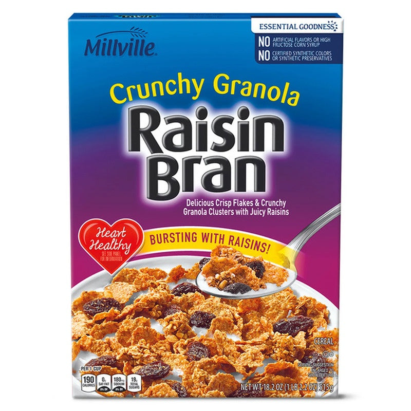 Millville Raisin Bran Crunchy Granola 18.2oz