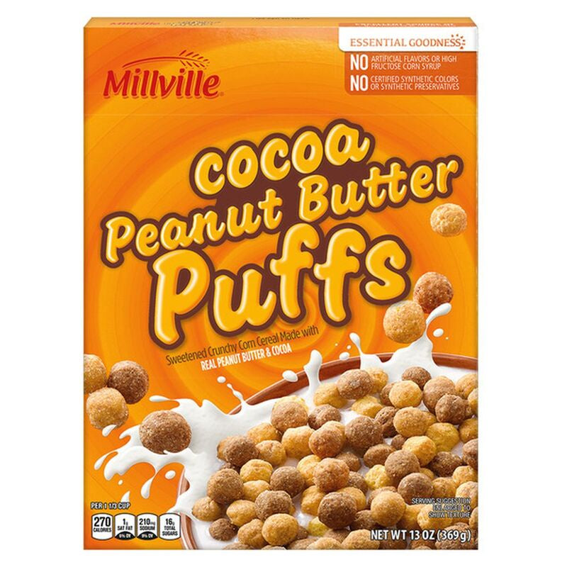 MILLVILLE Cocoa Peanut Butter Cereal 13oz