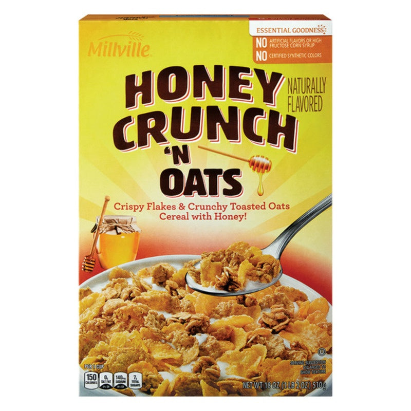 MILLVILLE Honey Crunch'n Oats 18oz