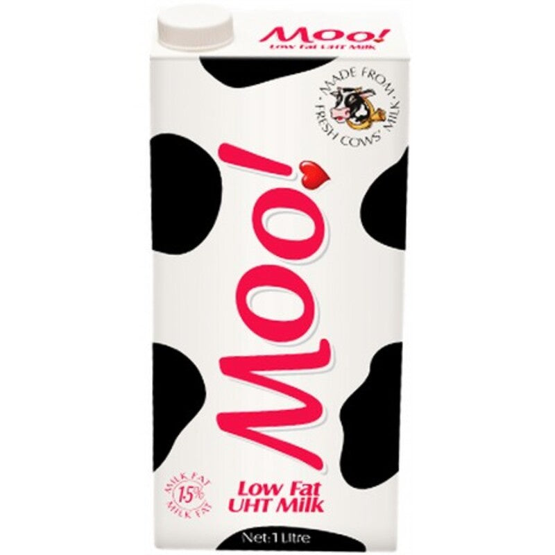 MOO! Low Fat UHT Milk 1 L case (12)