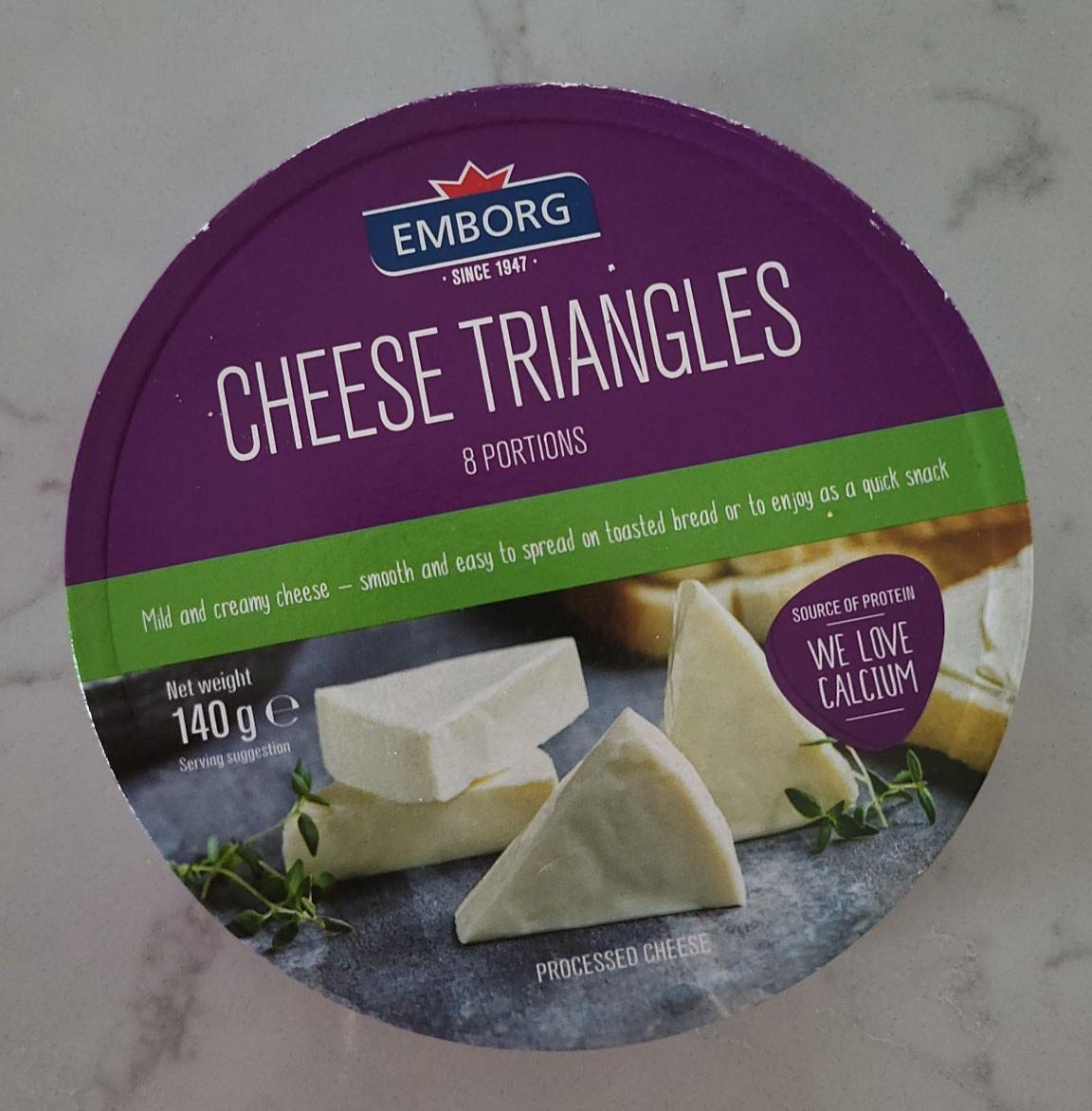 EMBORG Cheese Triangles 140g