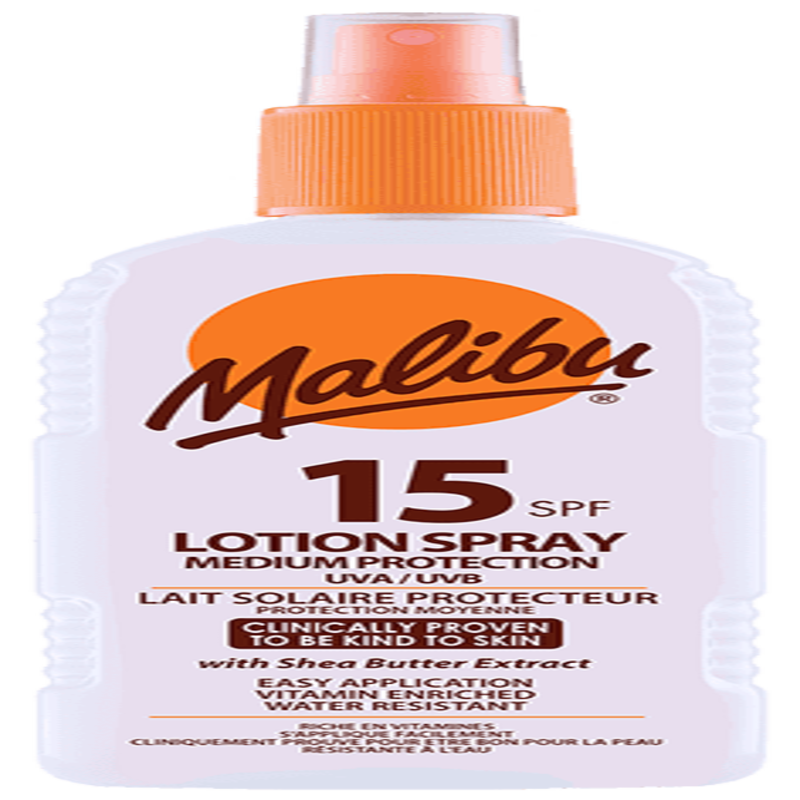 MALIBU Sun Lotion Spray SPF15 200ml