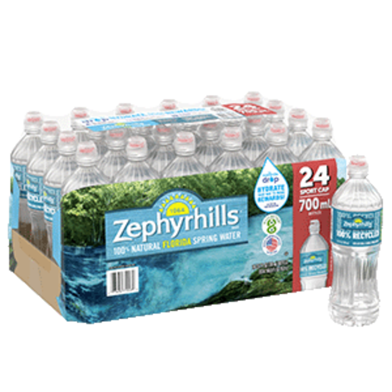 ZEPHYRHILLS Water 23.7 oz/700ml 24count