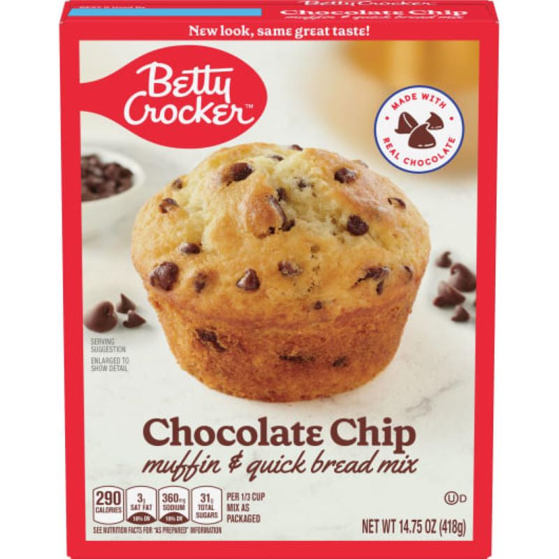 Betty Crocker Chocolate Chip Muffin Mix 6.5oz