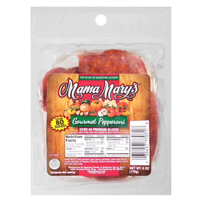 MAMA MARY'S Pepperoni 6 oz