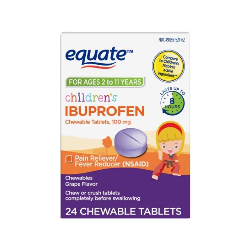 EQUATE Children's Ibuprofen Chewable 24 count