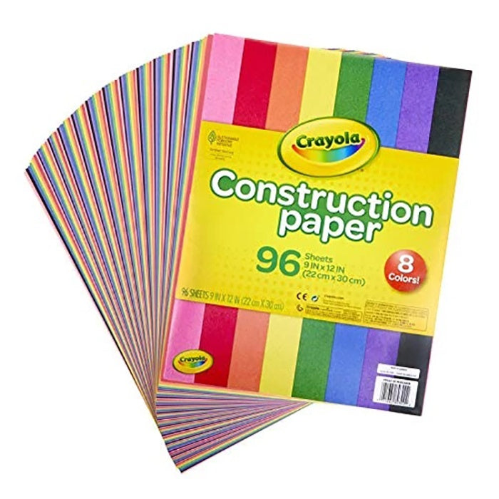 CRAYOLA Construction Paper 8 colors 96 sheets