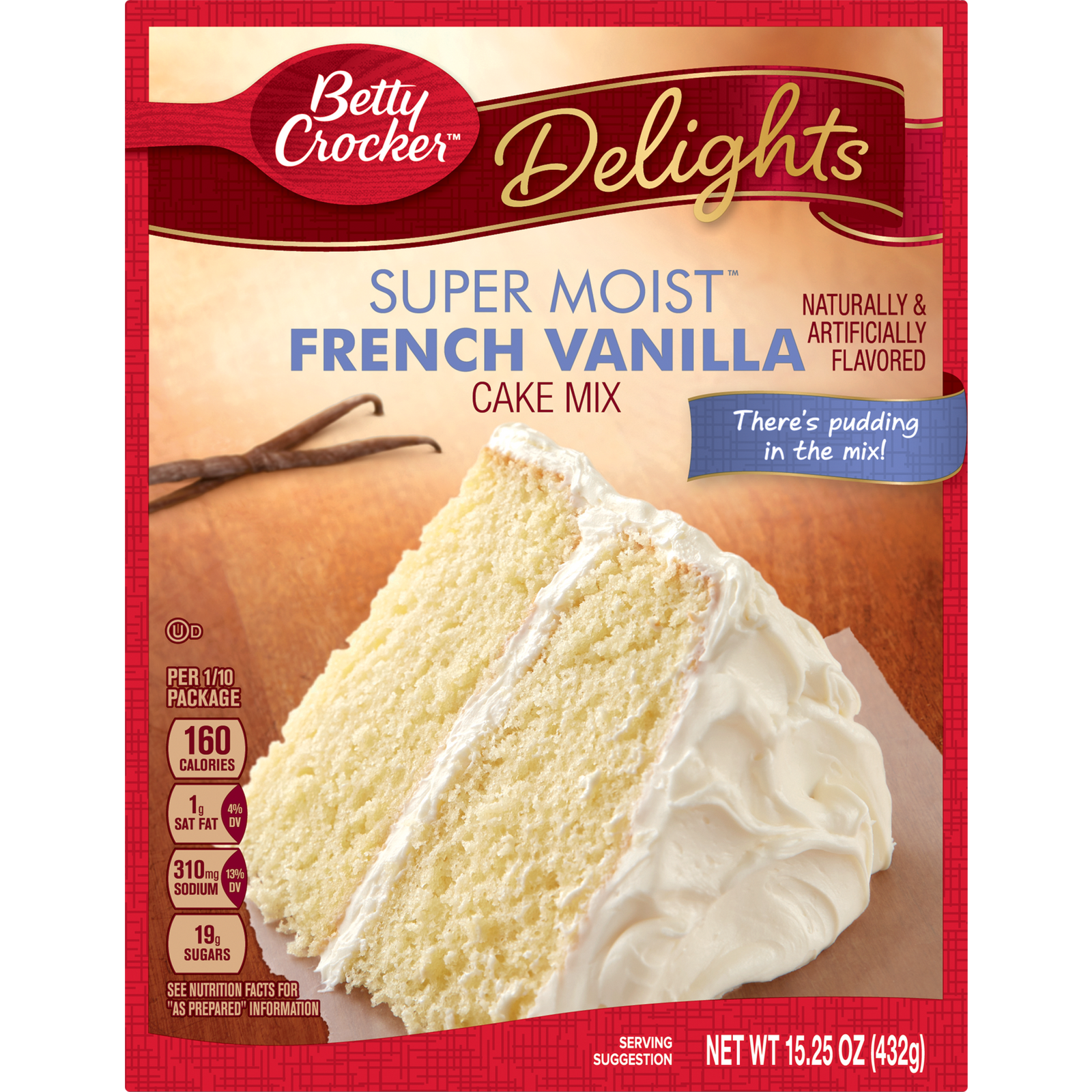 BETTY CROCKER Super Moist French Vanilla 13.25 oz